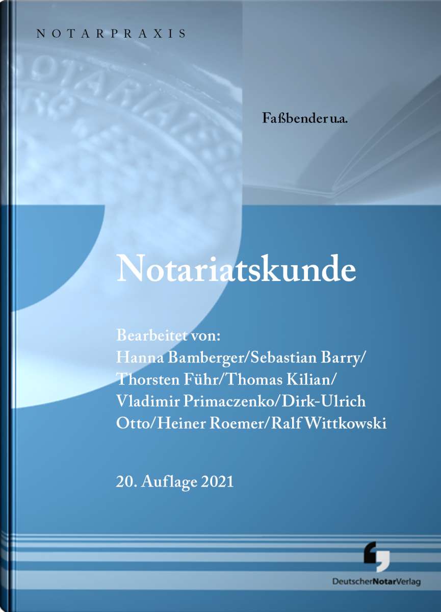 Notariatskunde | Deutscher NotarVerlag - Fachverlag Für Notare